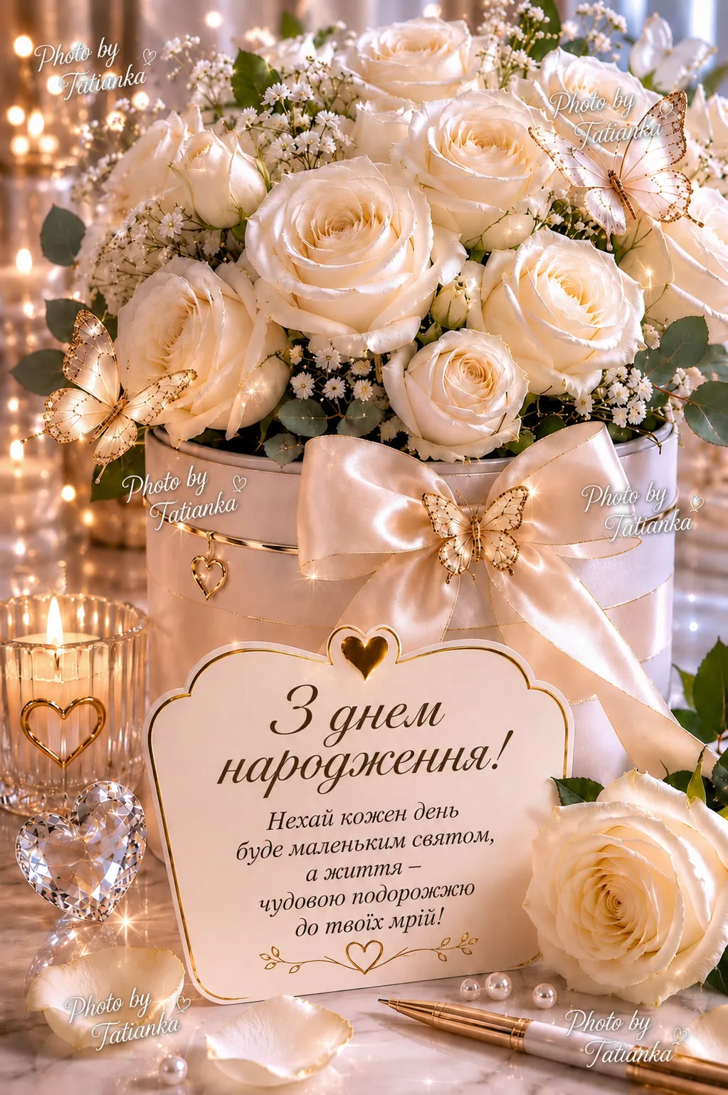 Стильна картинка для дня народження - у сучасному стилі, для особистого повідомлення Стильна картинка для дня народження - у сучасному стилі, для особистого повідомлення